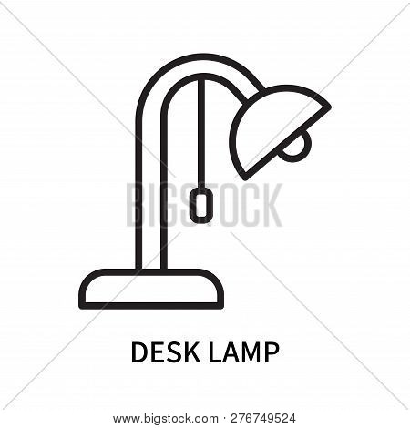 Desk Lamp Icon Isolated On White Background. Desk Lamp Icon Simple Sign. Desk Lamp Icon Trendy And M