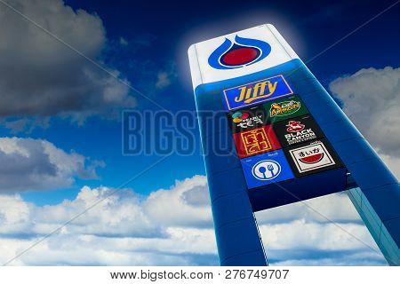 Ptt Gas Station With Concept 