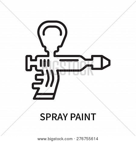 Spray Paint Icon Isolated On White Background. Spray Paint Icon Simple Sign. Spray Paint Icon Trendy