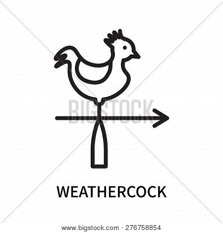 Weathercock Icon Isolated On White Background. Weathercock Icon Simple Sign. Weathercock Icon Trendy