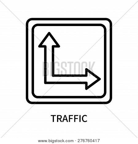 Traffic Icon Isolated On White Background. Traffic Icon Simple Sign. Traffic Icon Trendy And Modern 