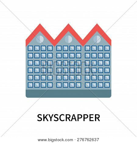 Skyscrapper Icon Isolated On White Background. Skyscrapper Icon Simple Sign. Skyscrapper Icon Trendy