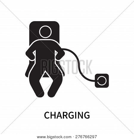 Charging Icon Isolated On White Background. Charging Icon Simple Sign. Charging Icon Trendy And Mode