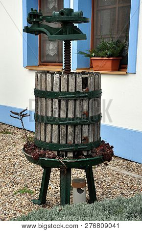 Old Mechanic Handle Garden Press For Grapes