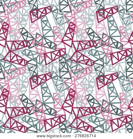 Modern Textile Design - Geometric Chaos Seamless Vector.