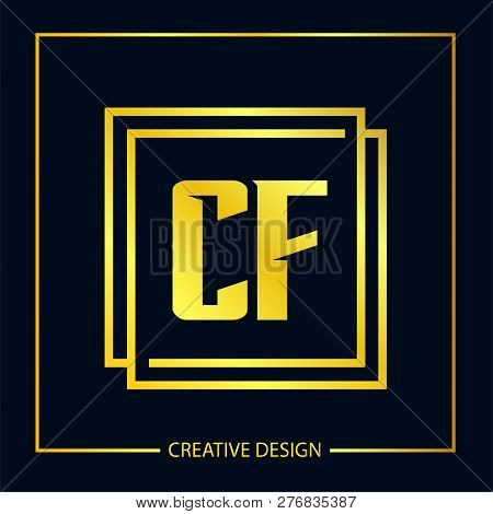 Initial Letter Cf Logo Template Vector Design