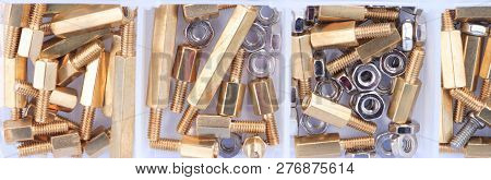 Brass Standoff Spacer Male And Female Set In Plastic Container