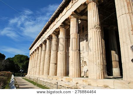 The Temple Of Hephaestus In Athens, Greece