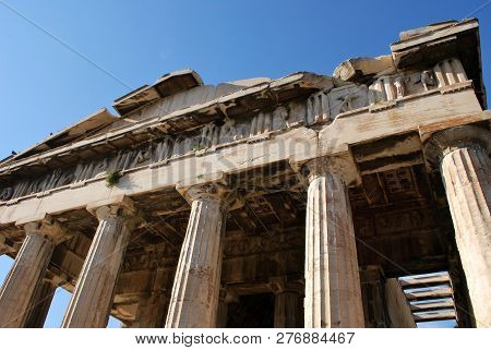 The Temple Of Hephaestus In Athens, Greece