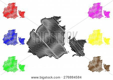 Obwalden (cantons Of Switzerland, Swiss Cantons, Swiss Confederation) Map Vector Illustration, Scrib