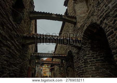 View Of St. Catherines Passage, Old Town Of Tallinn, Estonia