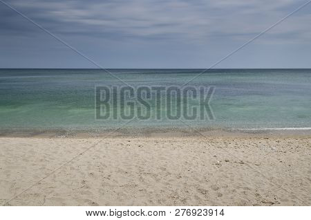 Sunrise On The Beach In Byala Resort In Bulgaria, Europe