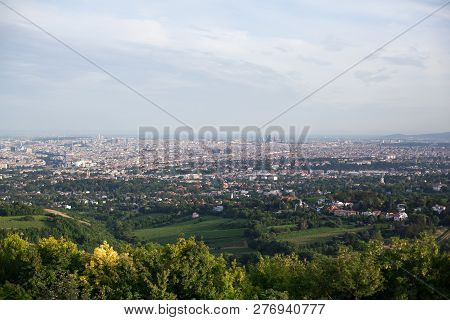 Landscape Of Vienna From Observation Deck In Kahlenberg