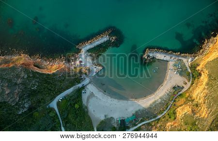 aerial view of Bolata bay Bulgaria, Black sea resort 