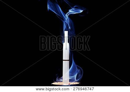 Electronic Smoke Device Dark Background Nobody  Studio
