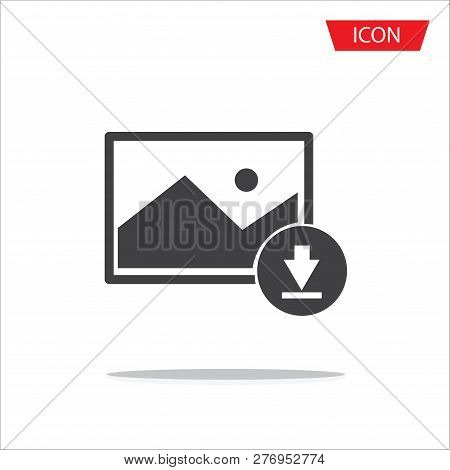 Download Picture Icon Isolated On White Background.