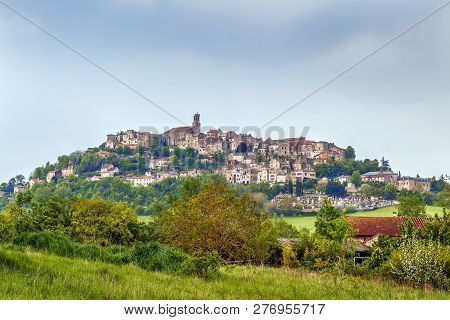 View Of Cordes-sur-ciel Is A Commune In The Tarn Department In Southern France