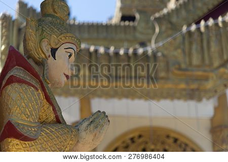 Kyauktawgyi Pagoda Is A Buddhist Pagoda Located In Amarapura On Top Of Mindhama Hill Near Yangon Air