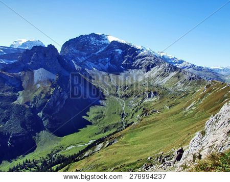 The Gemsfairenstock - Mountain Of The Glarus Alps, Located On The Border Between The Swiss Cantons O