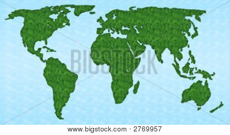 Kaart van de wereld