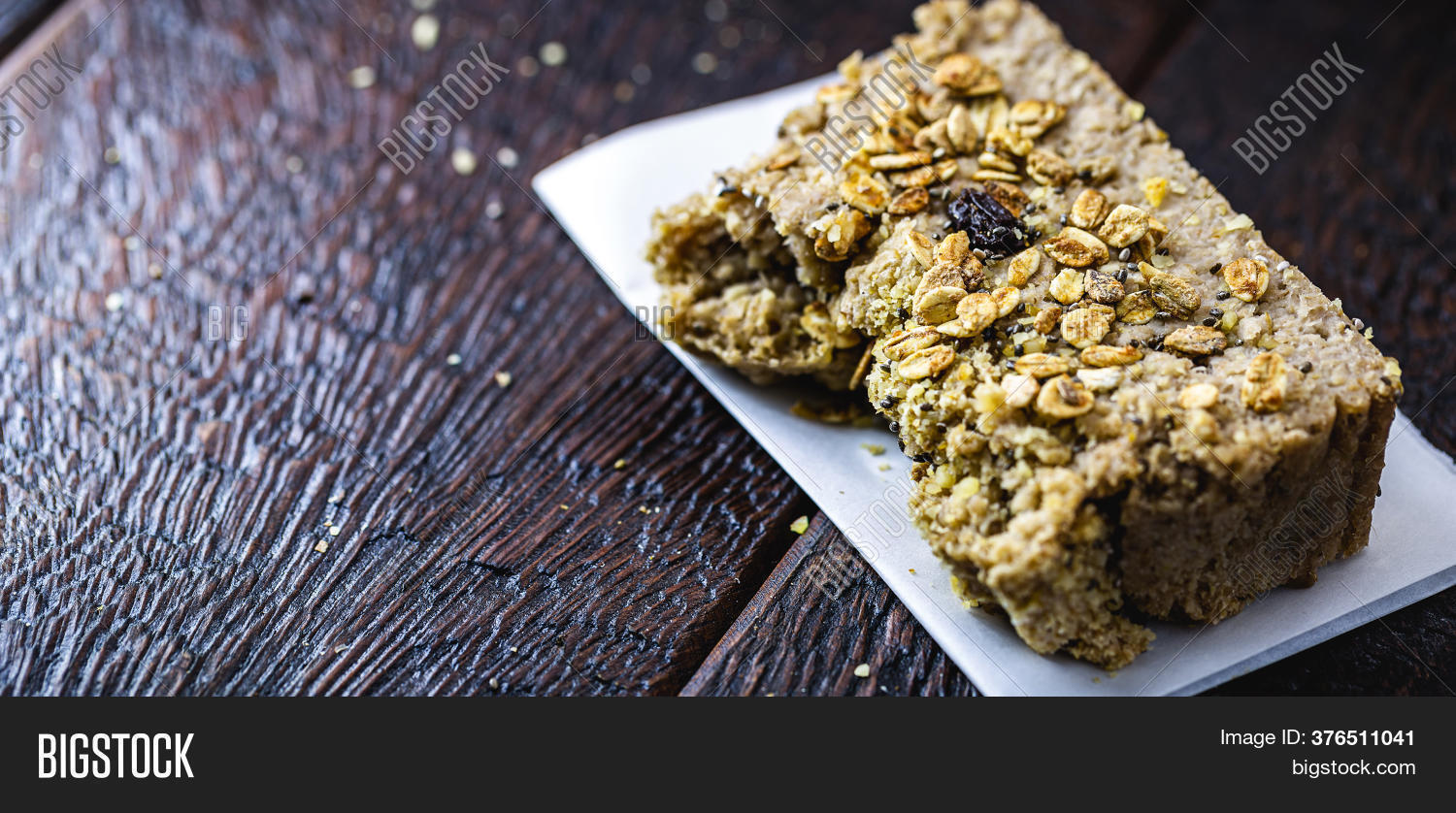 Slice Nut Cake Oat Image & Photo (Free Trial) Bigstock