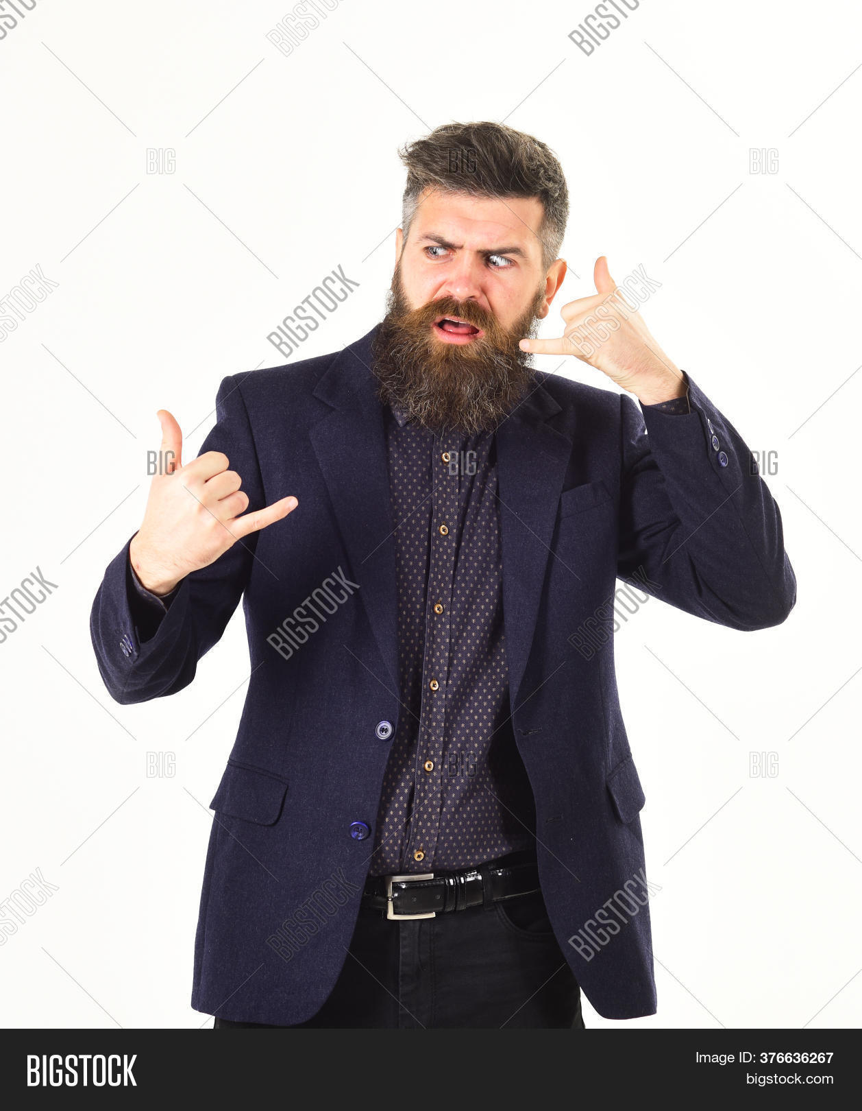 Bearded Man Negative Image Photo Free Trial Bigstock bigstock