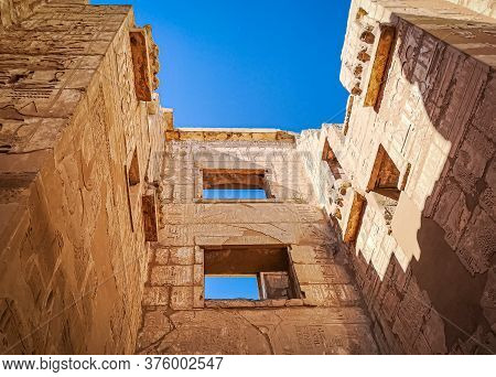 Beautiful Ancient Temple Of Medina-habu. Egypt, Luxor.