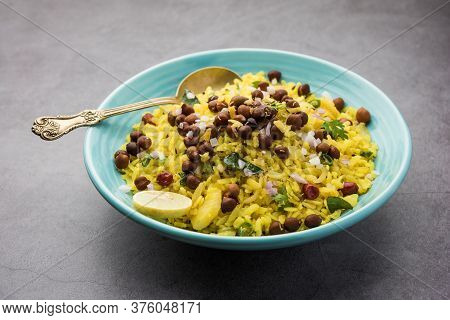 Chana Poha Or Chickpea Pohe Is A Protein Rich Breakfast Recipe From India