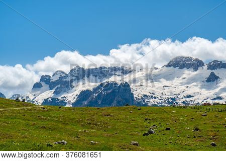 A Beautiful Spring Day On The Montasio Plan, Julian Alps, Friuli-venezia Giulia, Italy