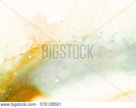 Grunge Pour Texture. Abstract Ink Art. Pastel Color Watercolor Background. Asteroid Stone Texture.  