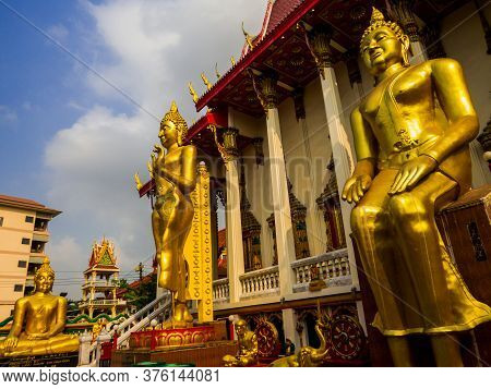 View Of The Wat Sitaram In Bangkok, Thailand