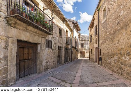 Streets Of The Medieval Town Of Pedraza In The Province Of Segovia (spain)