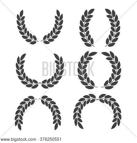 Set Of Laurel Wreaths. Icon Laurel Wreat