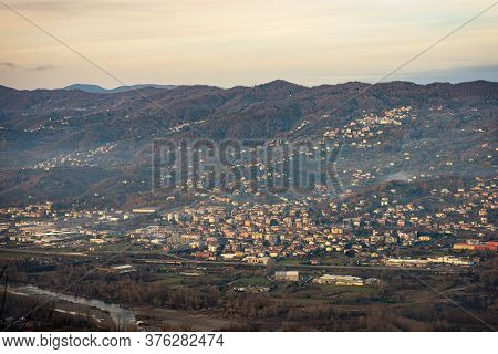 Val Di Magra (valley Of The River Magra) In Winter. Tuscany And Liguria Region, Italy, Europe. Photo