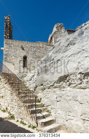 Montmajour,france-august 14,2016:the Abbey Of St. Peter In Montmajour Is A  Large Fortified Monaster