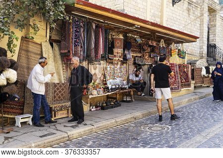 Baku, Azerbaijan - June 20, 2019: Architecture Of The Historic Part Of Baku Icheri Shekher , Azerbai