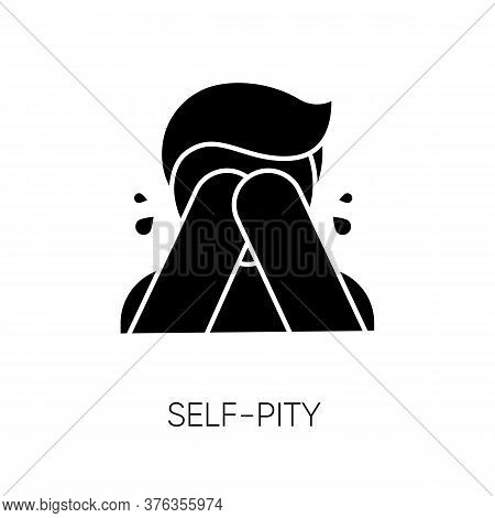 Self Pity Black Glyph Icon