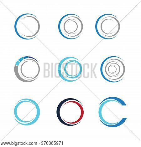 Circle Logo  Icon Illustration Design Template - Vector