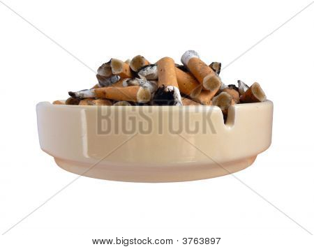 Ashtray With Cigarette