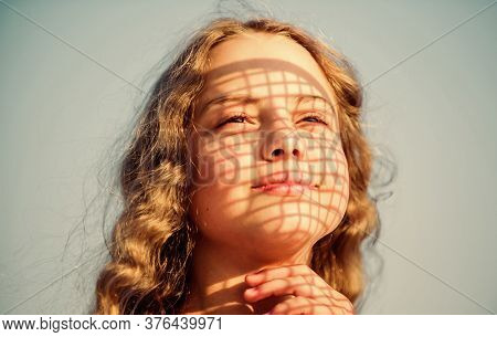Imagination. Summer Holidays And Vacation. Enjoy Good Weather. Kid Fashion. Pretty Child Outdoor. Na