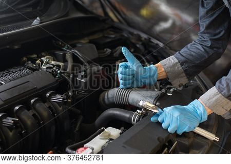 Car Maintenance Before Traveling, Excellent Engine Mechanic.