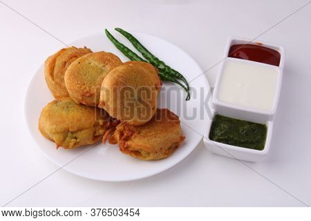 Fried Potato Patty Also Known As Batata Vada