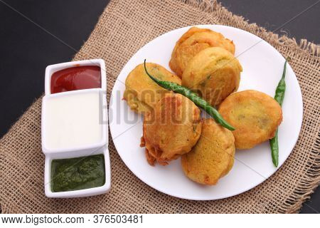 Fried Potato Patty Also Known As Batata Vada