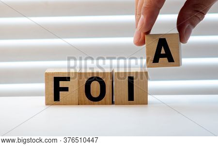 Page With Foia The Freedom Of Information Act On The Table With Stethoscope, Medical Concept.