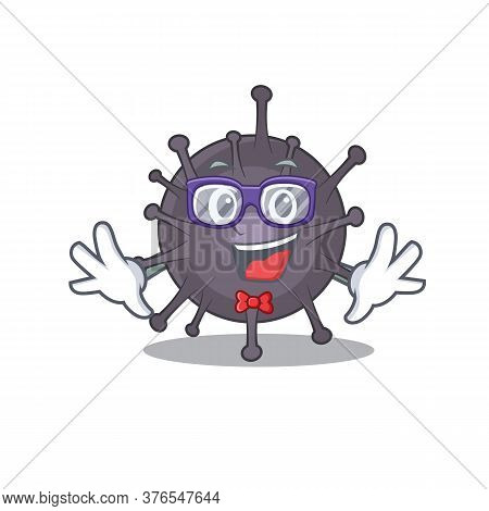 A Caricature Drawing Of Nerd Salmonella Wearing Weird Glasses