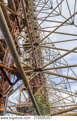 Former military Duga radar system in Chernobyl Exclusion Zone, Ukraine