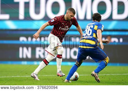 Milano, (italy). 15th July 2020. Italian Serie A. Ac Milan Vs Parma Calcio . Ante Rebic  Of Ac Milan