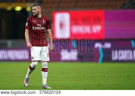 Milano, (italy). 15th July 2020. Italian Serie A. Ac Milan Vs Parma Calcio . Ante Rebic  Of Ac Milan