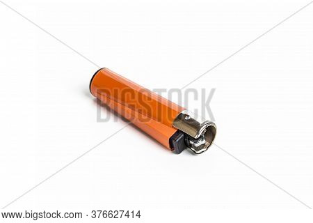 Lighter Orange Isolated On White Background Nobody