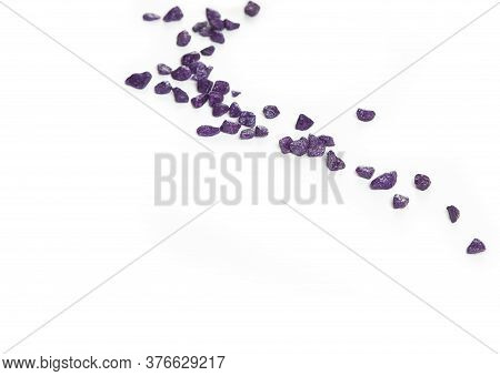 Colored Stones Frame Isolated On White Background